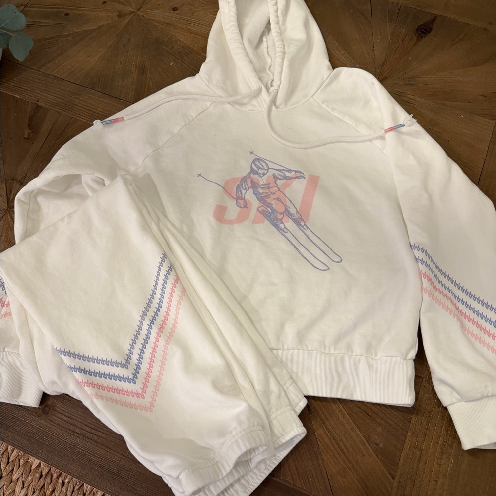 P.J. Salvage White Ski Print Set
